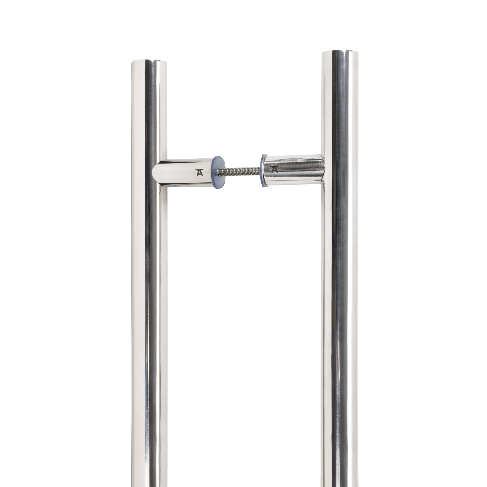 From the Anvil Marine 316 Polished Stainless Steel T Bar Handle (Back to Back Fixings) - 600mm